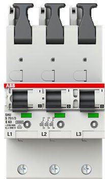 ABB Hauptsicherungsautomat S751/3-E63