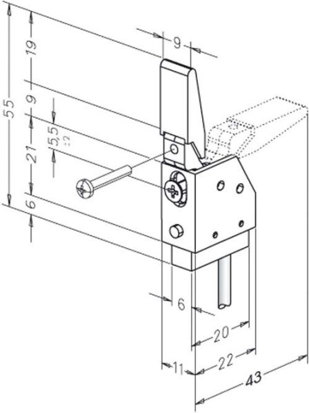 Riegelschaltkontakt 878----------00