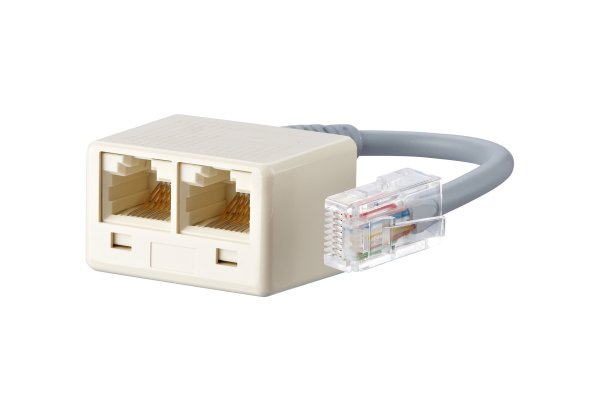 Metz Connect ISDN-Adapter WE 8-2xWE T8 0,1m