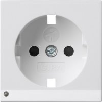 Gira Abdeckung SCHUKO rws LED-Leuchte+SH 093627