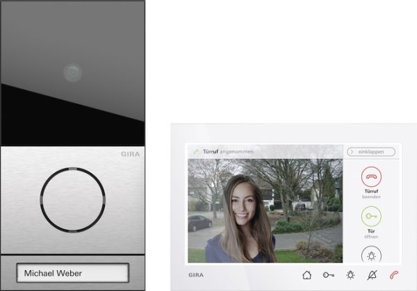 Gira Wohnungsstation EFH-Paket Video AP7 edelstahl 2431920