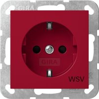 Gira SCHUKO-Steckd. SH WSV Rot 4453108