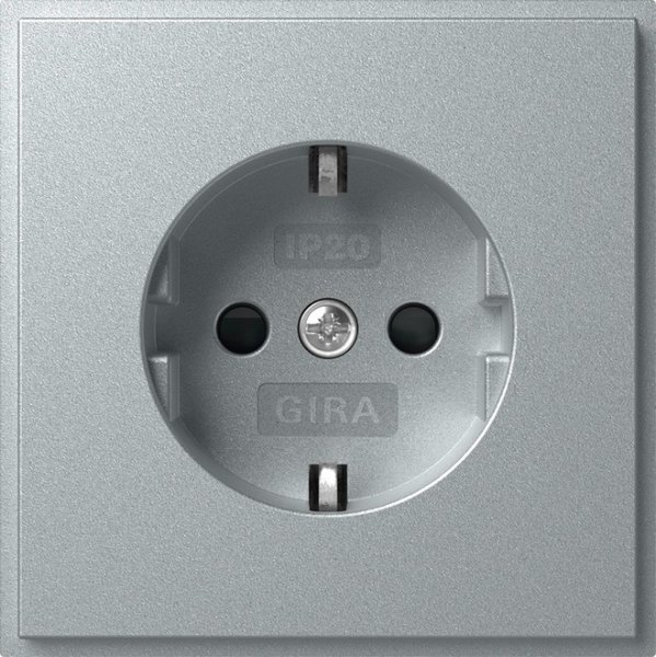 Gira SCHUKO-Steckd. SH (IP20) Gira TX_44 F Alu 445365