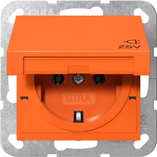 Gira SCHUKO-Steckd. KD ZSV Orange 4454109