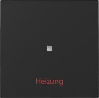 Gira Wippe Kontrollf. + Heizung Ein/Aus Schwarz m 3678005