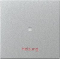 Gira Wippe Kontrollf. + Heizung Ein/Aus F Alu 367826