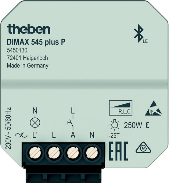 Theben UP-Universaldimmer f. ESL/230V LED-Lp. DIMAX 542 plus S