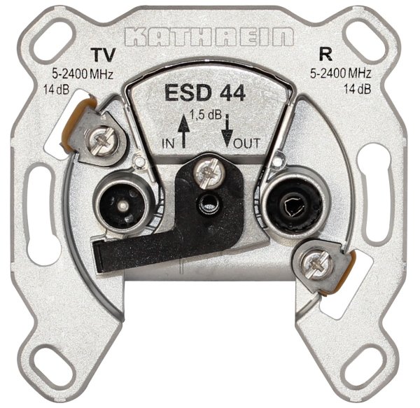 Kathrein BK-Steckdose 2fach Durchschleifdose ESD 44