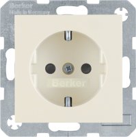 Berker SCHUKO-Steckdose ws/gl 41238982