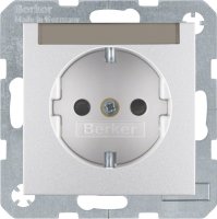 Berker Schuko-Steckdose alu 41491404