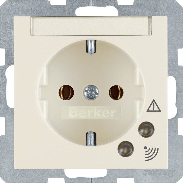 Berker SCHUKO-Steckdose ws/gl 41088982