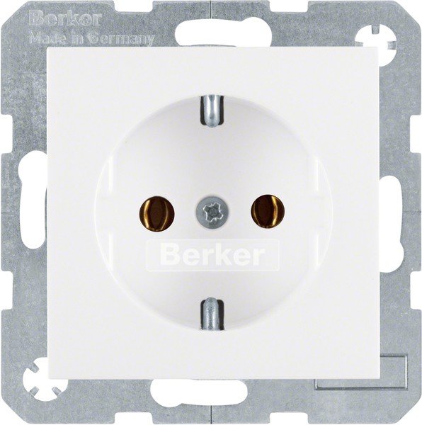 Berker SCHUKO-Steckdose pws/gl 41438989