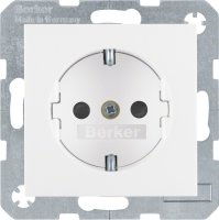 Berker SCHUKO-Steckdose pws/gl 47238989