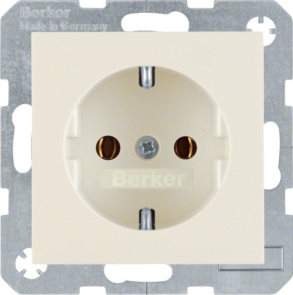 Berker SCHUKO-Steckdose ws/gl 47438982