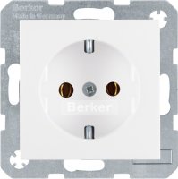 Berker SCHUKO-Steckdose pws/gl 47438989