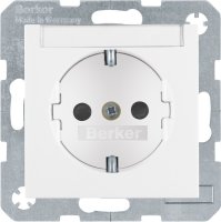 Berker SCHUKO-Steckdose pws/gl 47498989