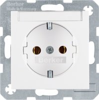 Berker SCHUKO-Steckdose pws/gl 47508989