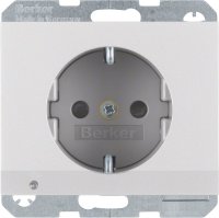 Berker SCHUKO-Steckdose alu 41097003