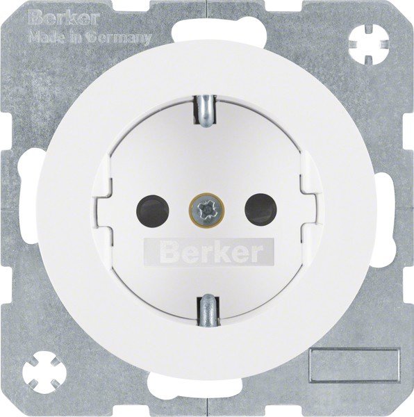 Berker SCHUKO-Steckdose pows/gl 41232089