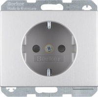 Berker SCHUKO-Steckdose Alu 41357003