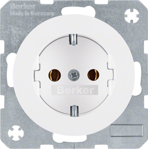 Berker SCHUKO-Steckdose pows/gl 41432089