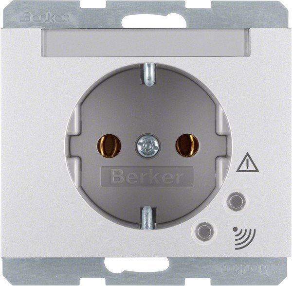 Berker SCHUKO-Steckdose alu 41527103