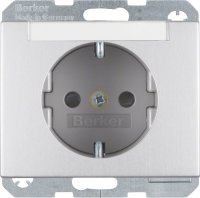 Berker SCHUKO-Steckdose alu 47387003