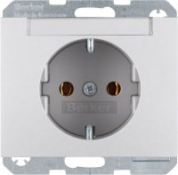 Berker SCHUKO-Steckdose alu 47397003