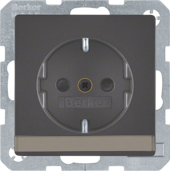 Berker SCHUKO-Steckdose anth/sa 47496086