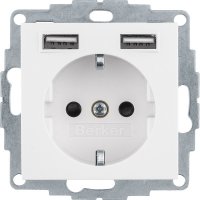 Berker Steckdose SCHUKO/USB 48036089